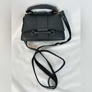 💜 5/$20 Mini Black Handbag with Crossbody Strap